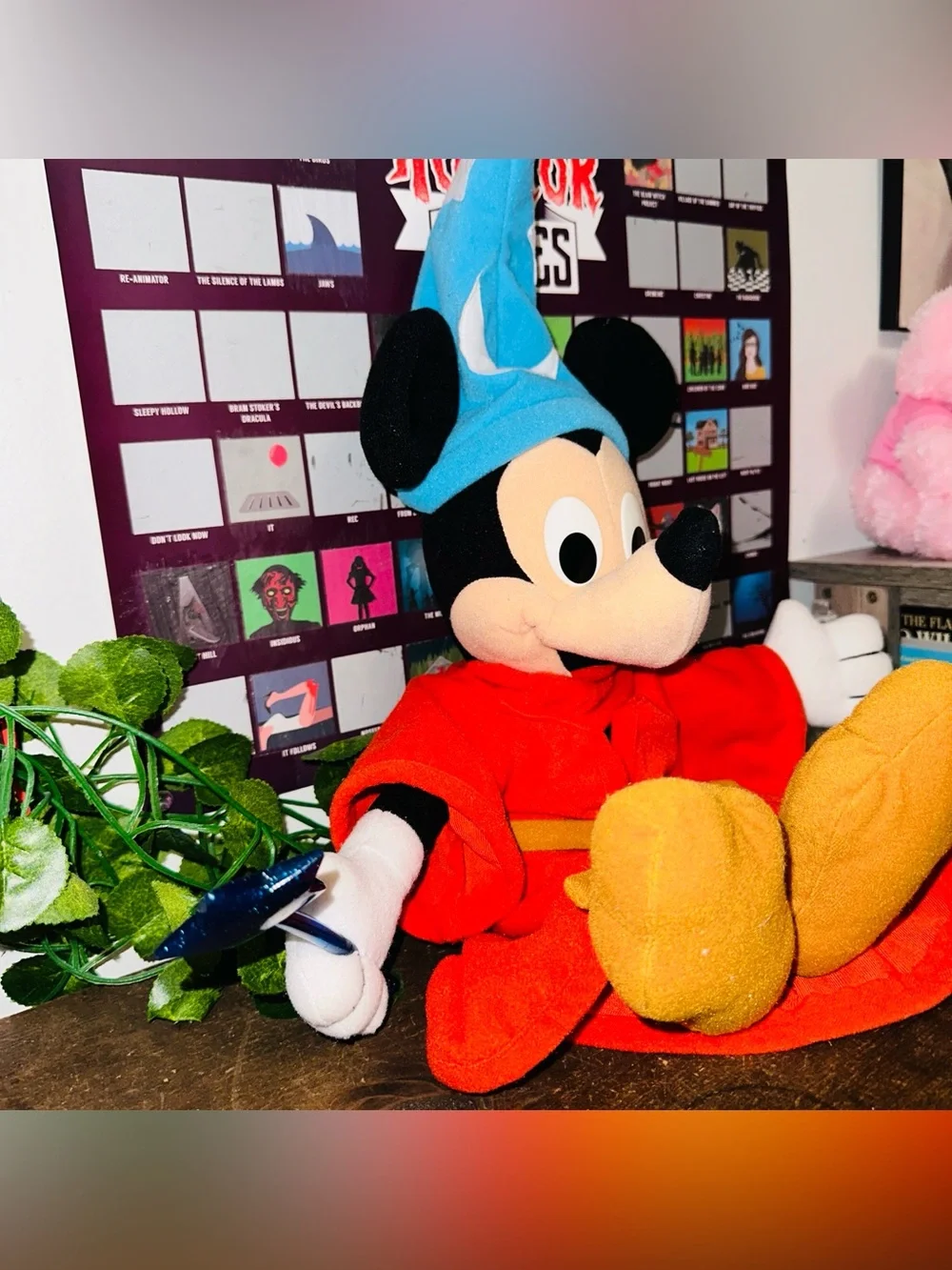 Disney Vintage 90’s Sorcerer Mickey Mouse Playskool Plush Toy